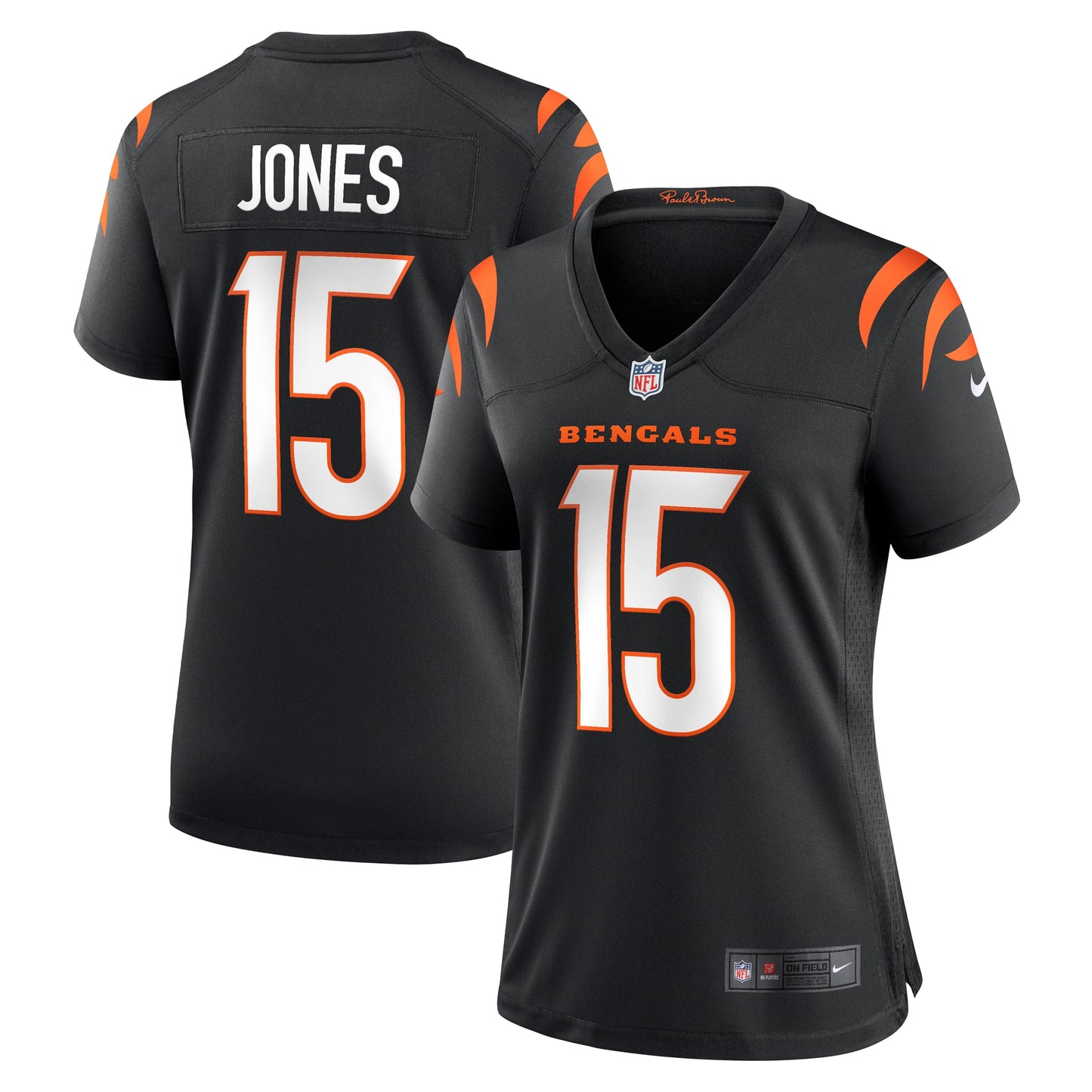 Charlie Jones Cincinnati Bengals Nike Women's Team Game Jersey -  Black