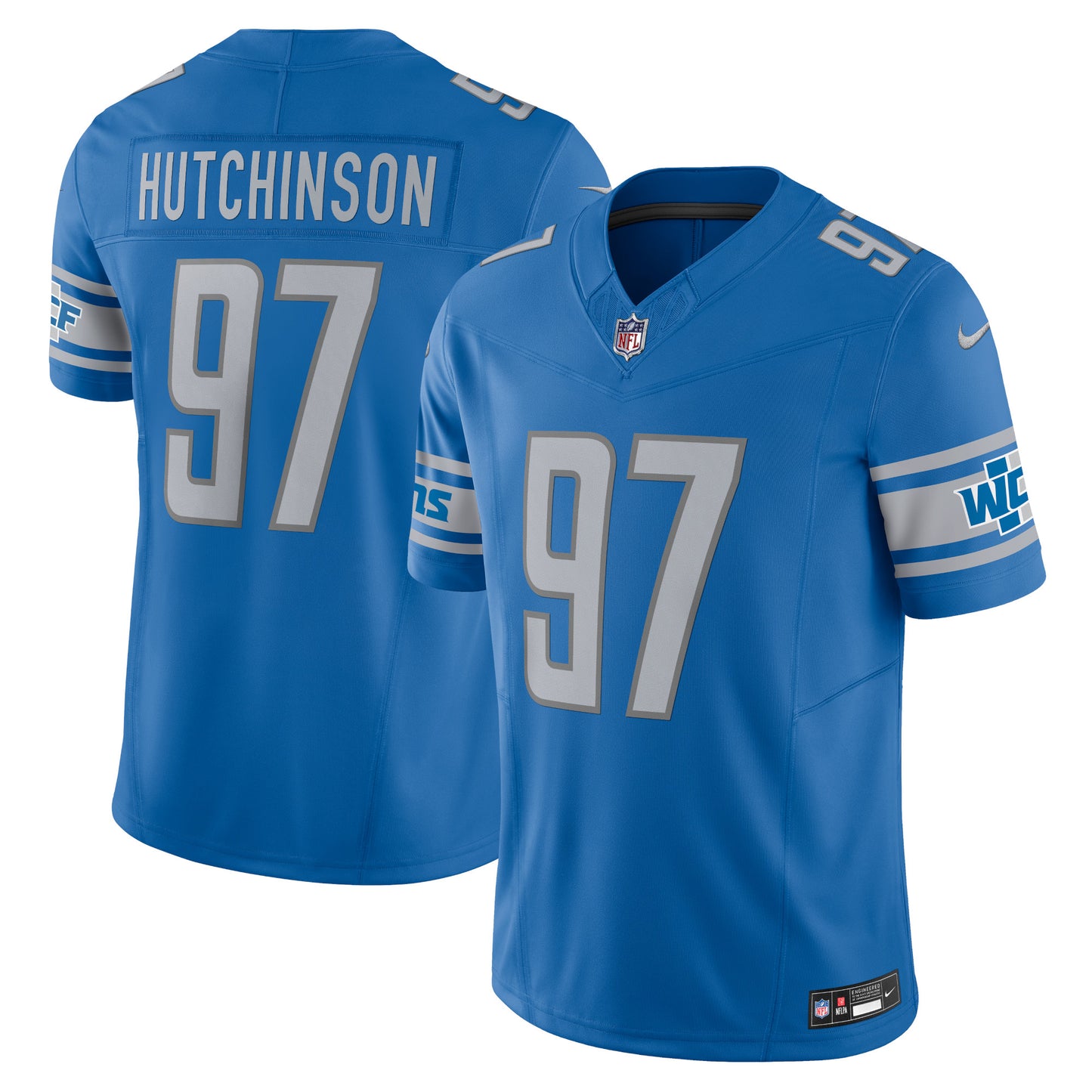 Aidan Hutchinson Detroit Lions Nike Vapor F.U.S.E. Limited Jersey - Blue