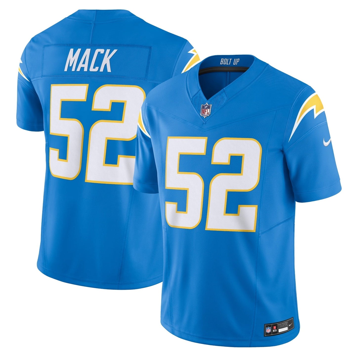 Men's Nike Khalil Mack Powder Blue Los Angeles Chargers Vapor F.U.S.E. Limited Jersey