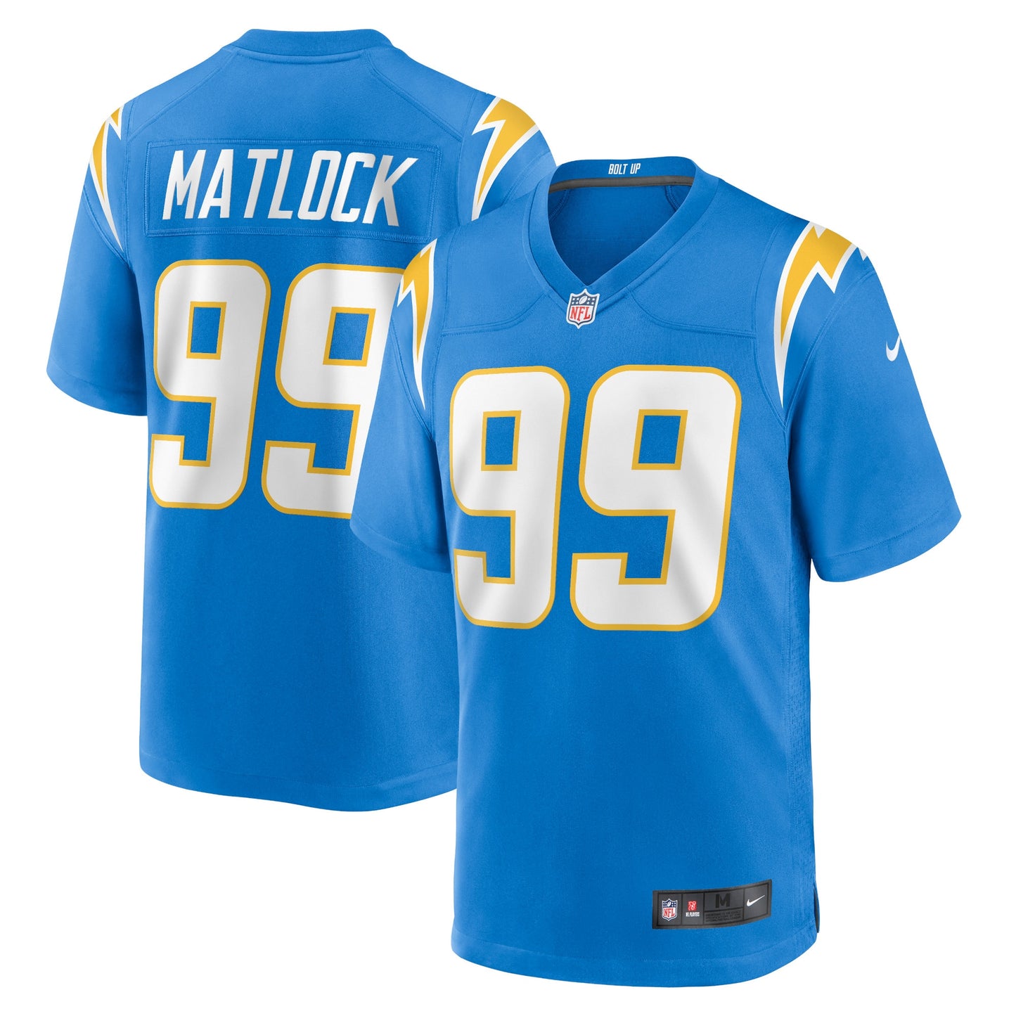 Scott Matlock Los Angeles Chargers Nike Team Game Jersey - Powder Blue
