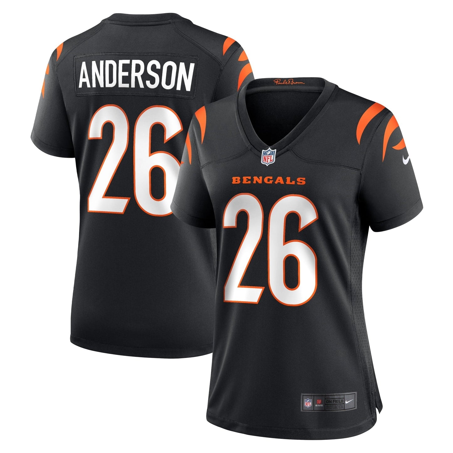 Women's Nike Tycen Anderson Black Cincinnati Bengals Game Player Jersey